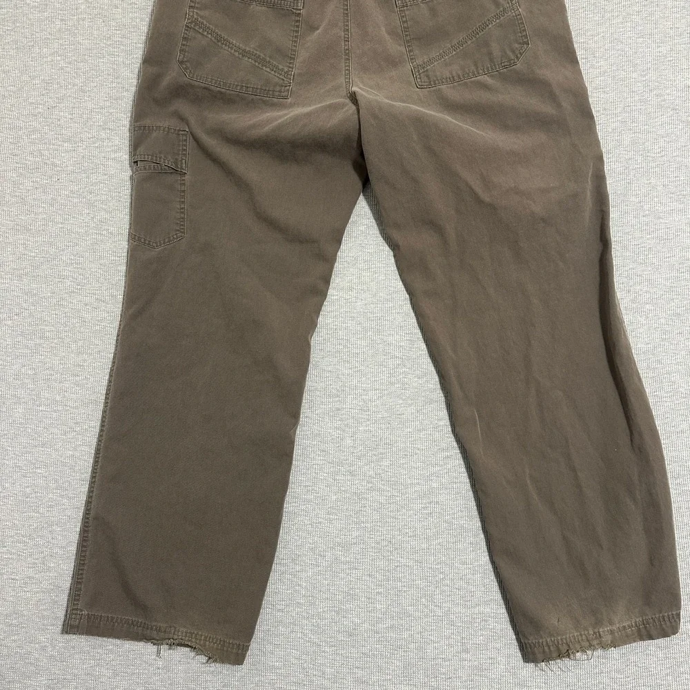 Columbia Brown Canvas Utility Work‎ Pants Straight Leg Mens Size W38 X L31
